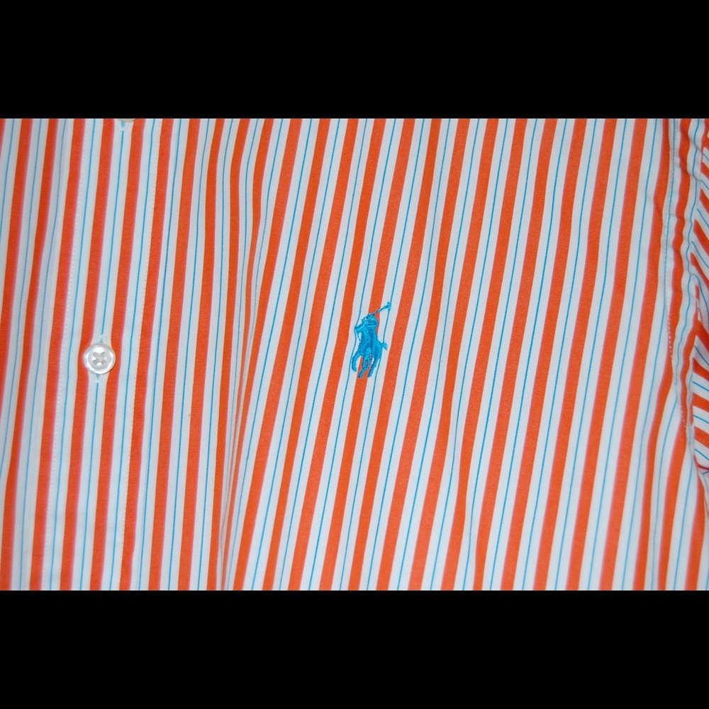 Polo Ralph Lauren Men’s Button Down Orange Rare